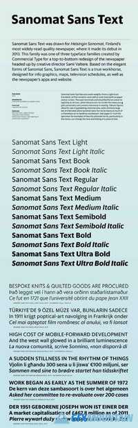 Sanomat Sans Text Font Family