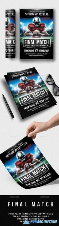 Final Match Football Flyer 19983542