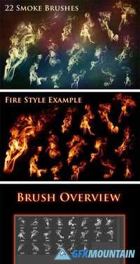 22 Smoke and Fire Brushes 1479349