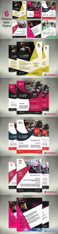 6 Fitness / Gym Flyers 1423126