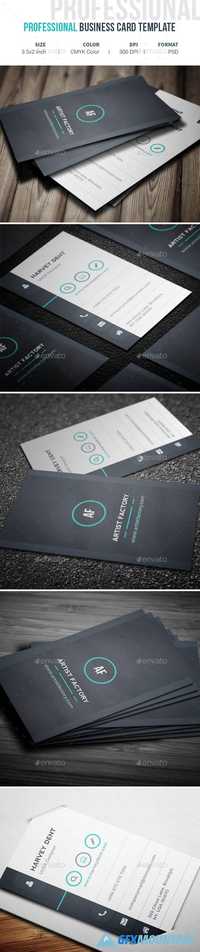 Professional Business Card Template 19975465