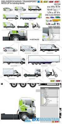 Delivery cargo transport mockup 1543214
