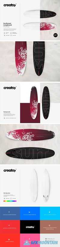 Surfboard Longboard Mockup Set 1458583