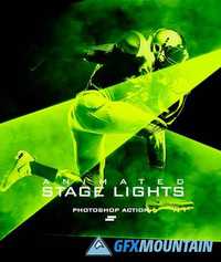 Gif Animated Stage Lights Photoshop Action 20052823