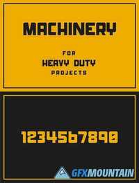 Machinery Display Font  1472419