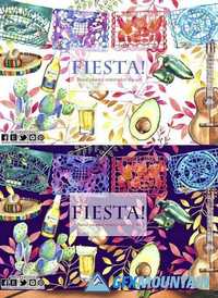 Mexican Fiesta watercolor Clip art 1473200