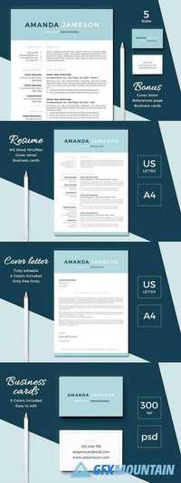 Modern Resume CV Template 1513429