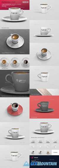 Espresso Cup Mockup - Cone Shape 20029107