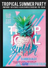 Tropical Summer Party Flyer 20104806
