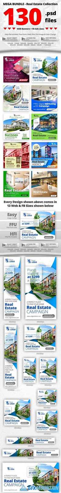 10 in 1 Real Estate Web & FB Banners - MEGA Bundle 3 19578686