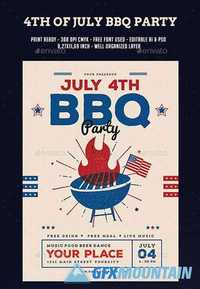 4th Of July BBQ Party Flyer 20124538