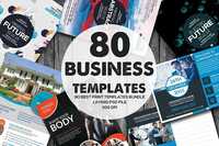80 Business Print Templates Bundle  1382889