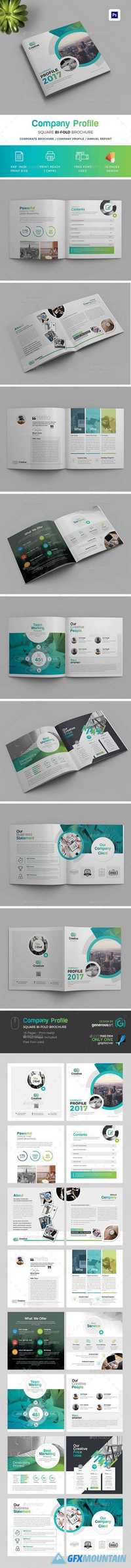 Company Profile Square Bi-Fold Brochure 20152978
