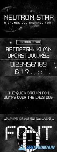 Neutron Star - LCD inspired font 1530954