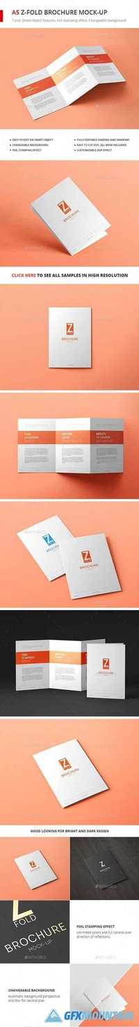Tri-Fold Brochure A5 Mock-up vol. 2 20164517