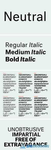 Neutral Font Family