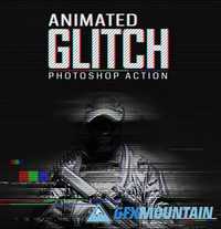 Animation Glitch Photoshop Action 20187503