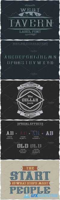 Tavern Vintage Label Typeface 1587697