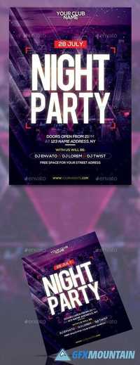 Night Party Flyer Template 20269040
