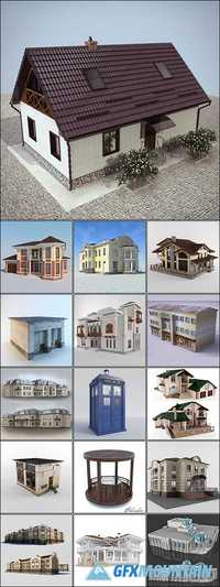 CLASSIC BUILDING 3D MODELS COLLECTION
