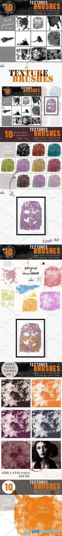 TEXTURES BRUSHES- INKS & ACRYLICS 1596098
