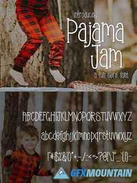 Pajama Jam a Fun Serif Font 1671800