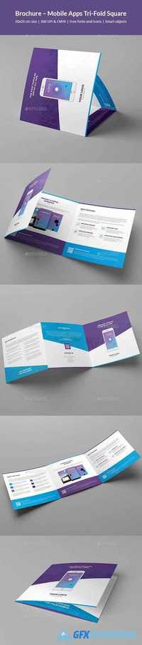 Brochure – Mobile Apps Tri-Fold Square 20365949