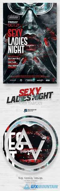 Sexy Ladies Night Flyer Template 15548279