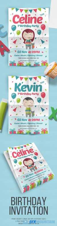 Birthday party Flyer vol 5 20350402