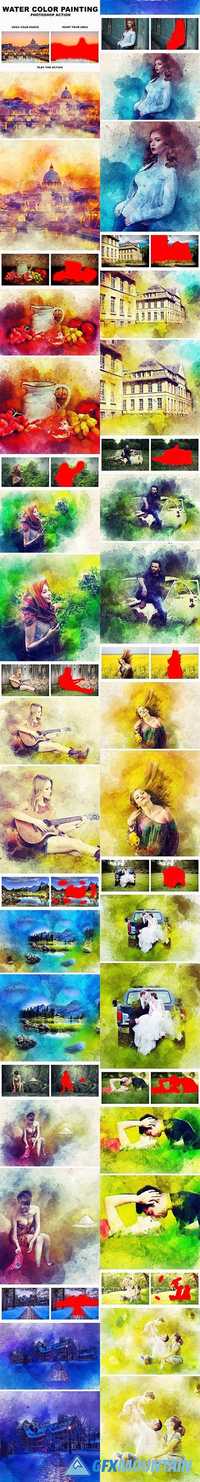 Water Color Painting Photoshop Action 20258661