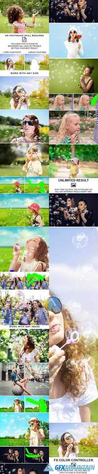 Blowing Bubble Photoshop Action 20281120