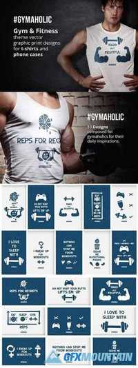 Gym & Fitness Print Design Pack 1626225