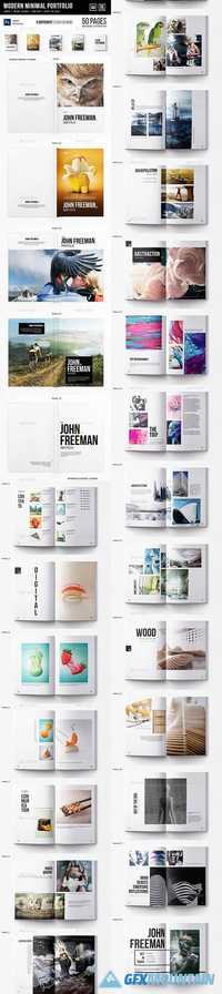 Modern Minimal Portfolio - A4 and US Letter - 50 pgs 20309765