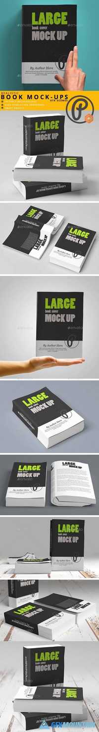 Softcover Large Book Mock Up 19539981