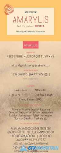 Amarylis Handcrafted Typeface 1112294