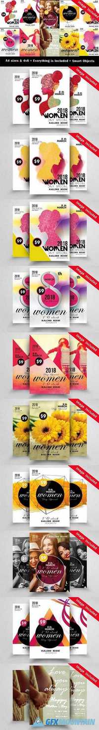 10 Women Day Flyer Bundle Vol 01 1721216