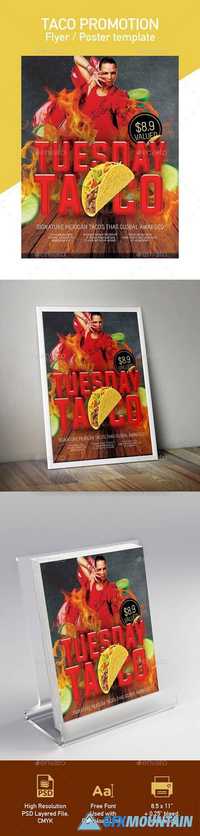 Tuesday Tacos Flyer Poster Template 20299813