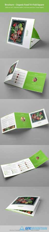 Brochure – Organic Food Tri-Fold Square 20445155