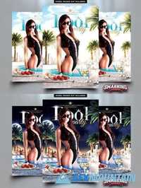Royal Pool Party Flyer Template 1674720