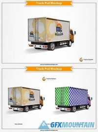 Delivery Truck Psd Mockup 1690331