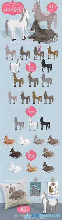 A CUTE COLLECTION OF HORSES 1729204