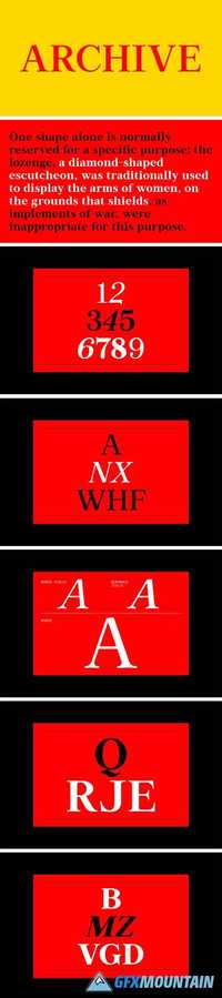 Archive Font Family