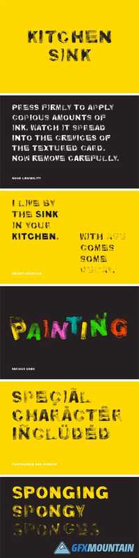 Kitchen Sink Typeface 1758257