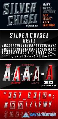 SILVER CHISEL Font Family
