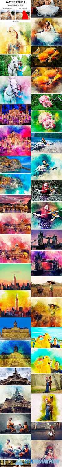 Water Color Photoshop Action 20447714