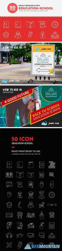 JI-Line Education Icons Set 1709079