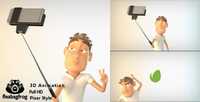 Selfie Logo with 3D Character 19398828