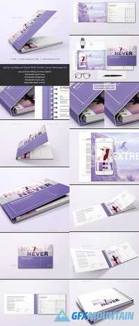 Spiral Hardbound Book With Folder Cover Mockups 02 20591831