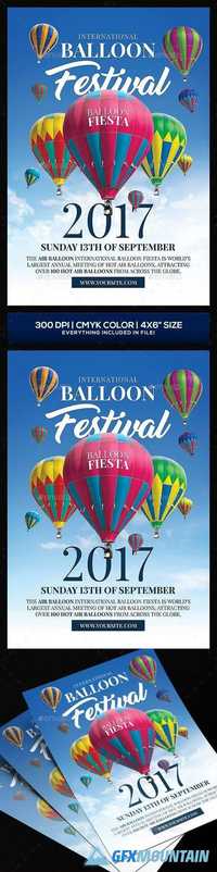 Hot Air Baloon Festival Flyer template 20525270