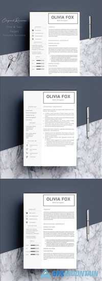 Resume Template 4 pages Elegant 1789046